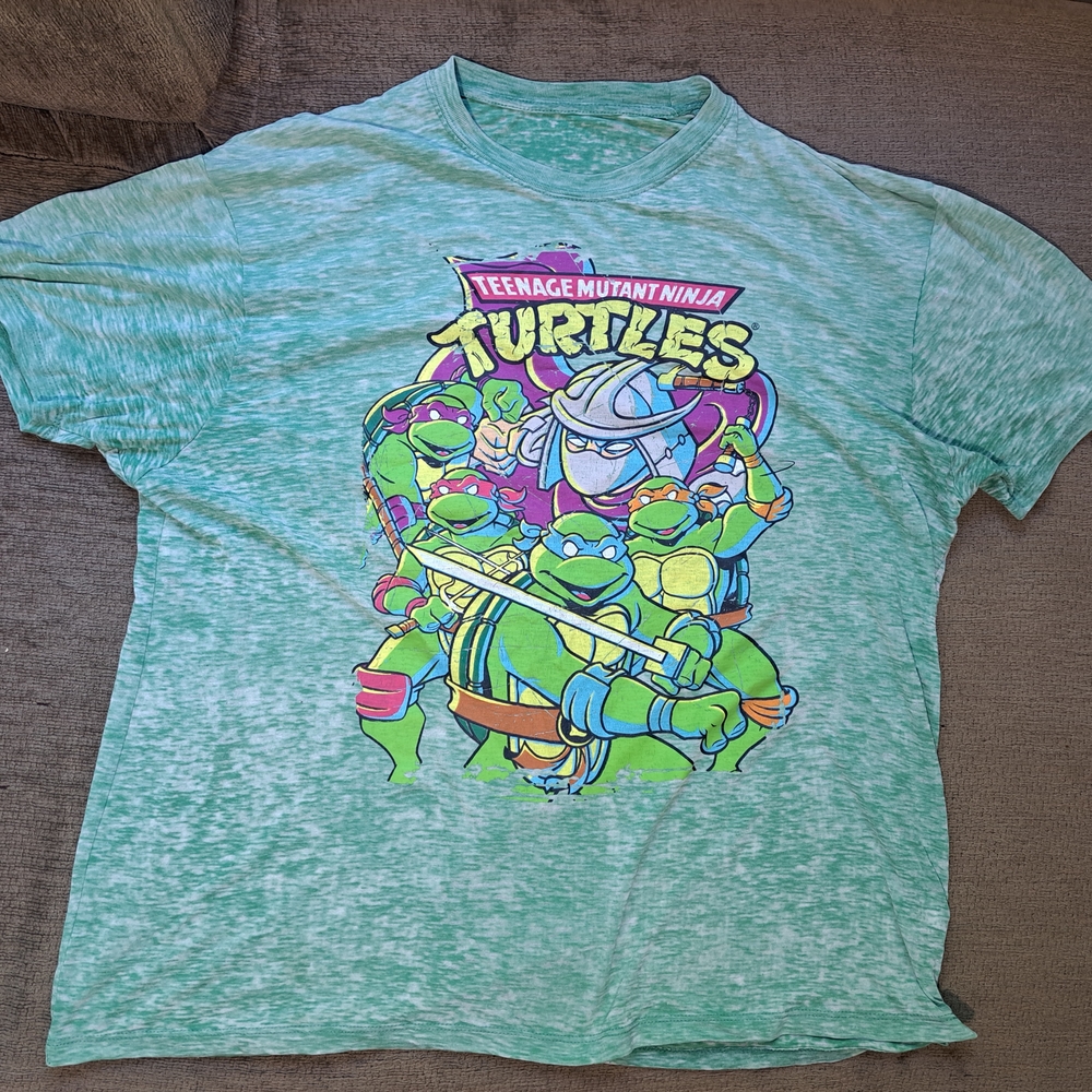 Ninja Turtles Green T-Shirt Size Large